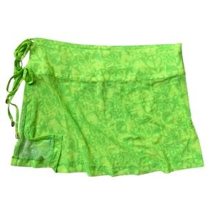 Beach Bunny Tropical Green Sarong NWOT